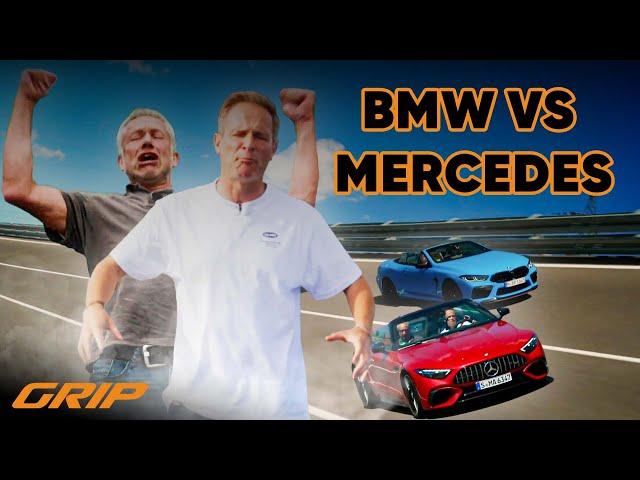 Duell der Sport-Cabrios BMW M8 Competition mit 625 PS  Mercedes-AMG SL 63 mit 585 PS  | GRIP