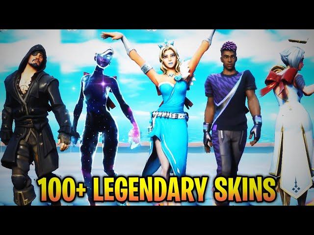 Fortnite FREEWHEELIN' Emote with ALL *LEGENDARY SKINS* (100+ Skins)