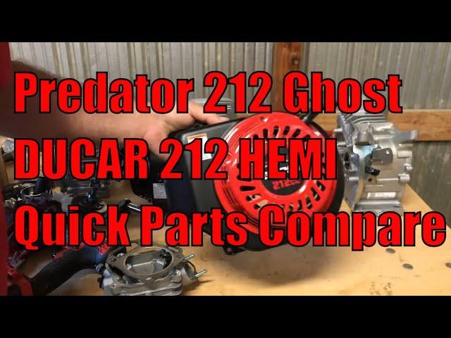 Harbor Freight Predator 212 Ghost 212 Hemi Engine Review Internal Parts Quick Compare to DUCAR 212