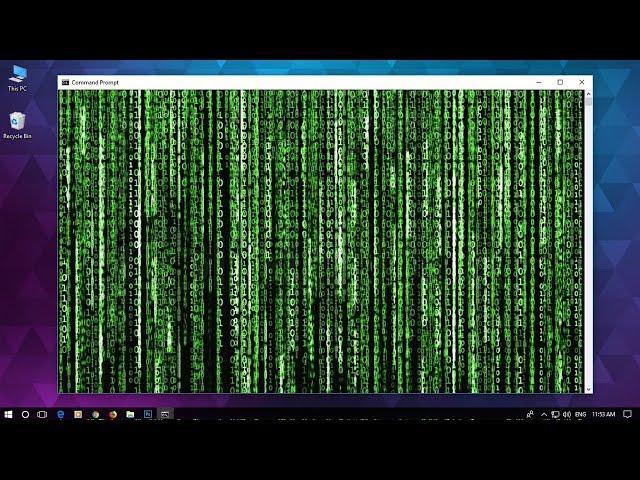 How to make MATRIX Effect on Windows 10 | Command Prompt