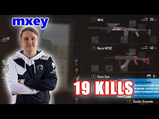 Team Liquid mxey - 19 KILLS - MK14 + Beryl M762 - SOLO - PUBG