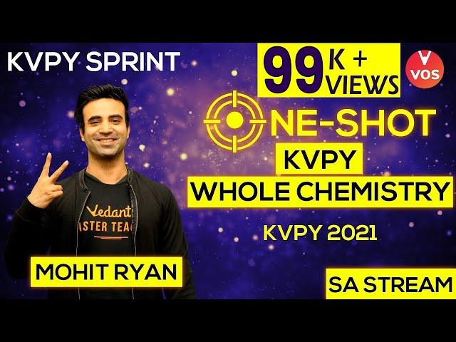 ONE SHOT KVPY Whole Chemistry | KVPY 2021 Exam Preparation | KVPY Exam 2021 | Mohit Ryan | VOS