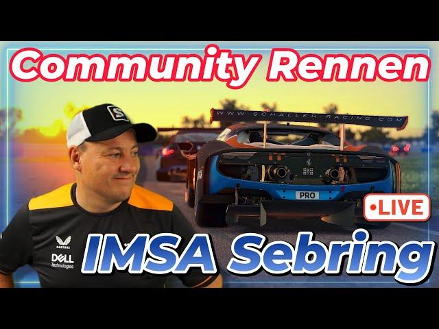 iRacing - Community Multiclass Rennen auf Sebring im IMSA Format!