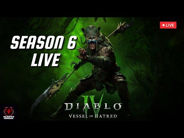 SEASON 6 & VESSEL OF HATRED LIVE TODAY!! - Diablo IV Season 6 Live