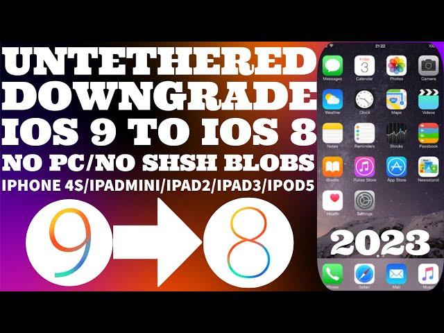 Downgrade iOS 9.3.5 to 8.4.1 | Downgrade iPad mini 1 to iOS 8.4.1 | Downgrade iPhone 4S/iPad 2/3/4/5