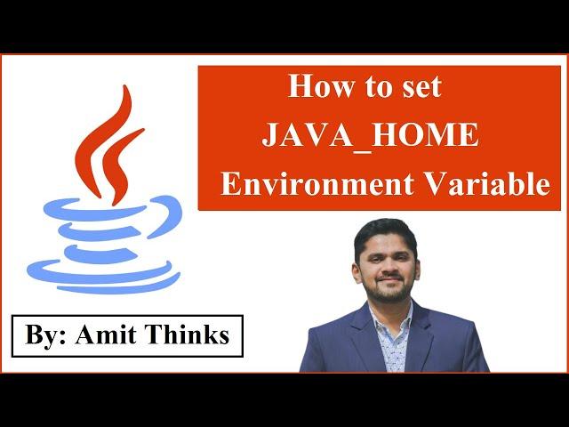 How to set JAVA HOME Environment variable in Windows 10