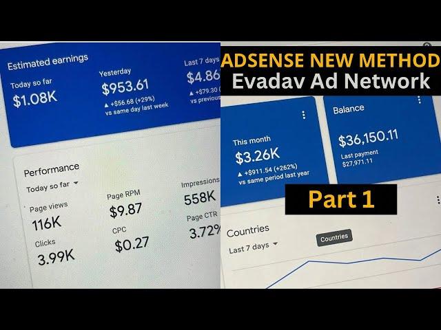 AdSense Arbitrage Method Using Evadav ad Network Part 1 (AdSense Arbitrage 2024)