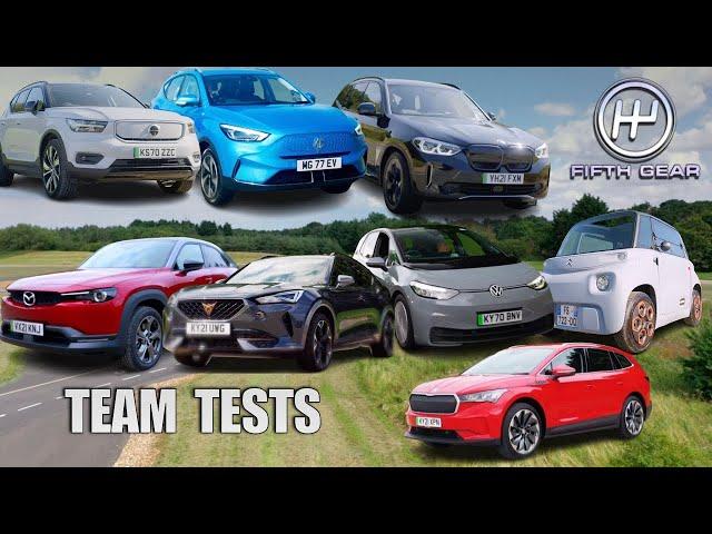 ALL Fifth Gear Recharged Team Tests | Fifth Gear