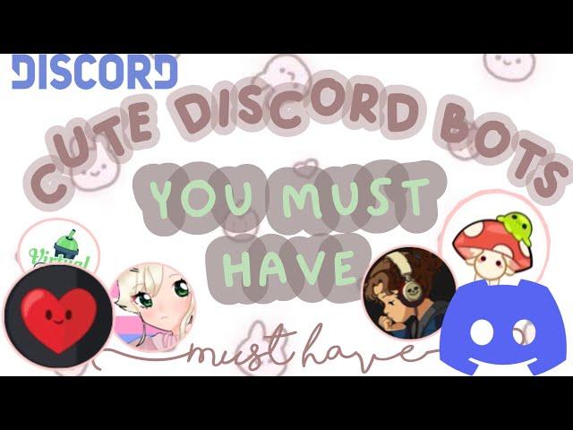 5 cute discord bots you must have  •/ | Discord Tutorial