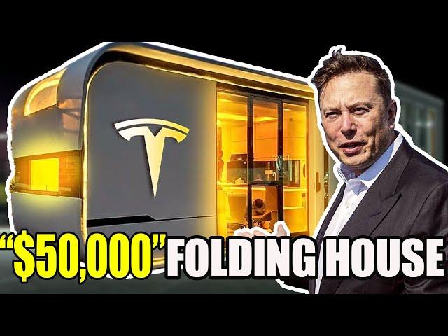 Inside Elon Musk 50 000$ folding house