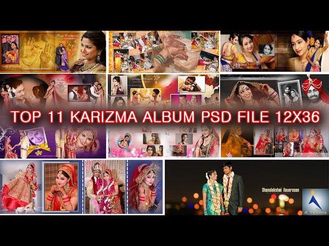 Free Download 12x36 PSD Wedding Karizma Album Design (PSD) templates Top 12 Collection