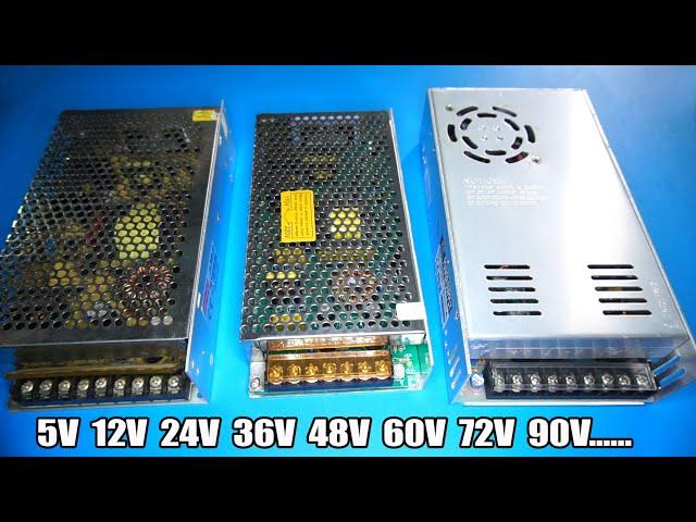 How to modify SMPS power supply to any voltage 12v 24v 36v 48V 60V 72v 90V