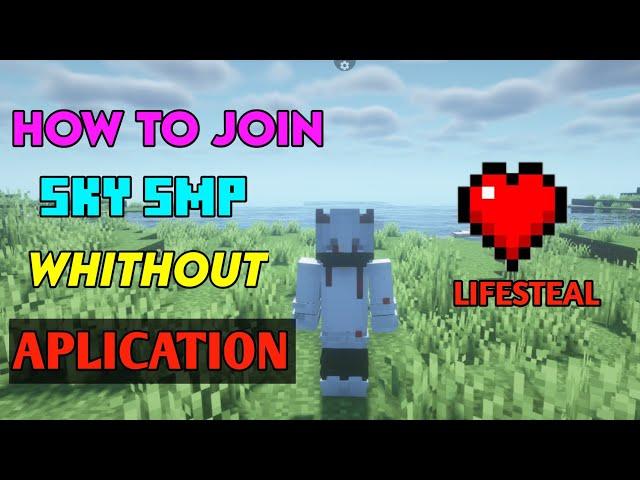 HOW to join Minecraft skysmp lifesteal smp without aplication video