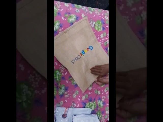 Google Cloud Beach Bag Unboxing || Arcade 2023 #arcade #gcrf #swag