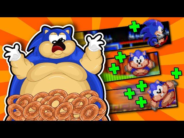 Sonic 2 XL, but the Rings Make him FASTER AND FATTER?! [PART 2] (Hilarious Sonic 2 Rom Hack)