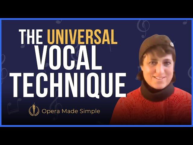 Belcanto technique, he universal vocal technique: online Masterclass