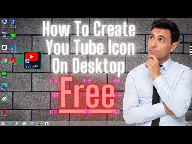 How to Create YouTube Icon on Desktop l Amjad Tech ( USEFUL TIPS ) l Pc/Laptop