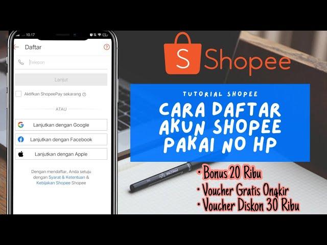 CARA DAFTAR AKUN SHOPEE PAKAI NOMOR HP TERBARU