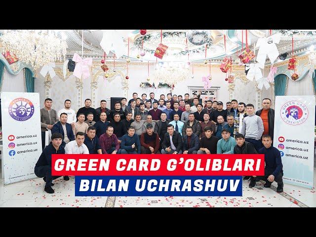 GREEN CARD G'OLIBLARI BILAN UCHRASHUV | DV-2024