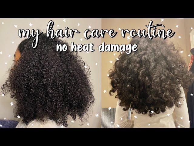 my hair care routine (loose curls with no heat damage)