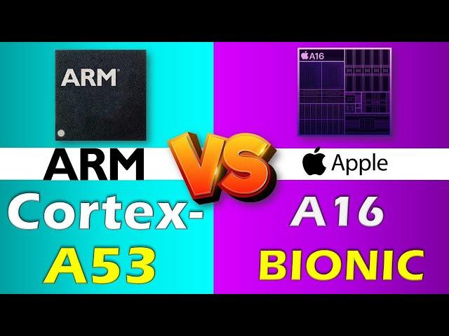 ARM CORTEX A53 VS APPLE A16 BIONIC