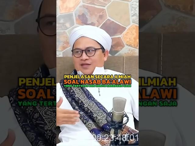 Penjelasan ilmiah Kyai Imaduddin Terkait Nasab Ba'alawi