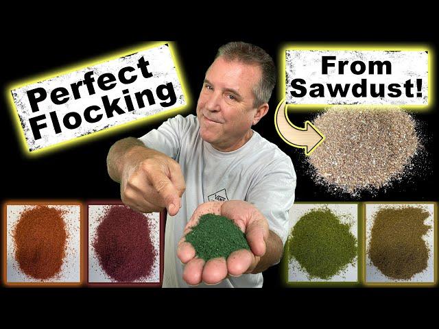 How to make perfect flocking from sawdust!