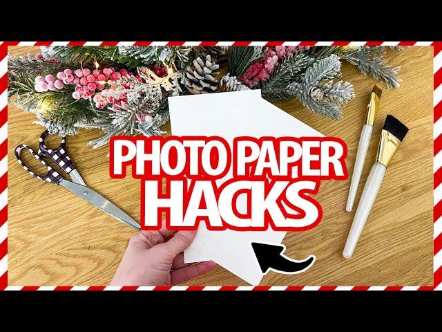 Grab PHOTO PAPER for these GENIUS HACKS! (must watch!)