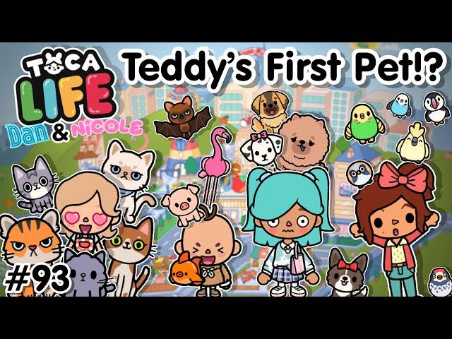 Teddy’s First Pet!? #93 | (Dan & Nicole series) Toca Boca World