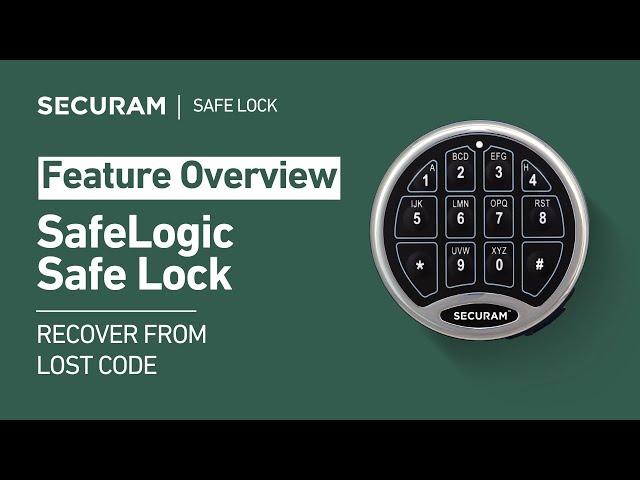 How to Recover From a Lost Code on Your SafeLogic Safe Lock