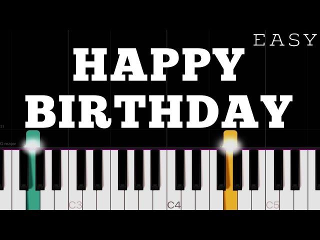 Happy Birthday To You | EASY Piano Tutorial