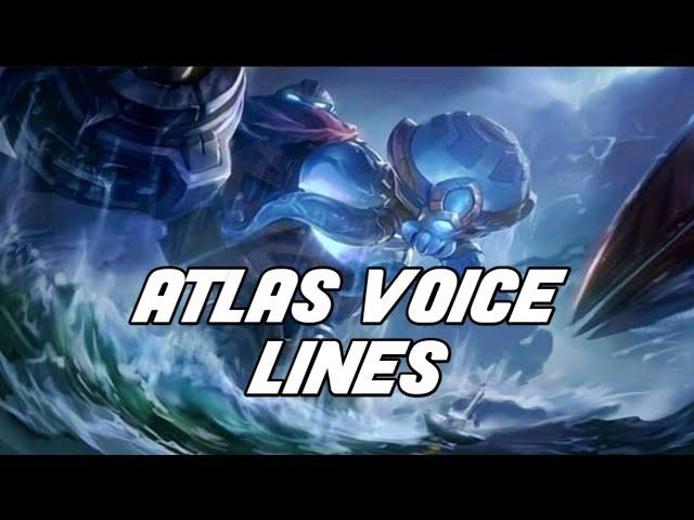 NEW HERO ATLAS VOICE LINES - MOBILE LEGENDS