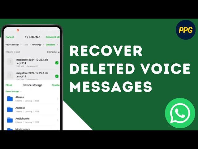 How to recover WhatsApp Deleted Voice Messages ?