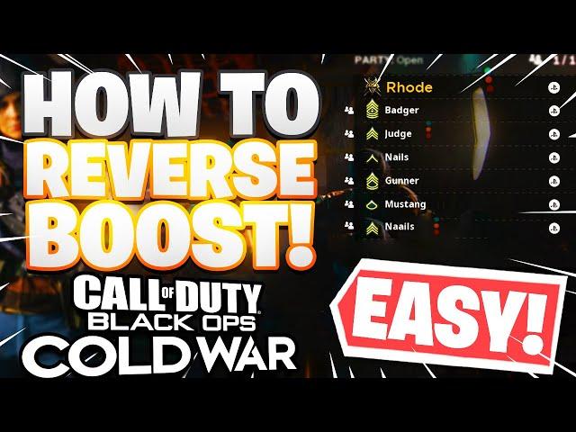 How To Reverse Boost in Black Ops Cold War (Guaranteed Bot Lobbies EVERY TIME)