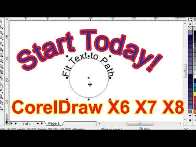 Fitting text to path in CorelDraw a | X6 X7 X8 2016