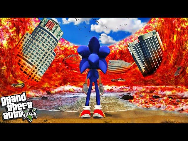 SONIC vs LAVA TSUNAMI In GTA 5 (Crazy)