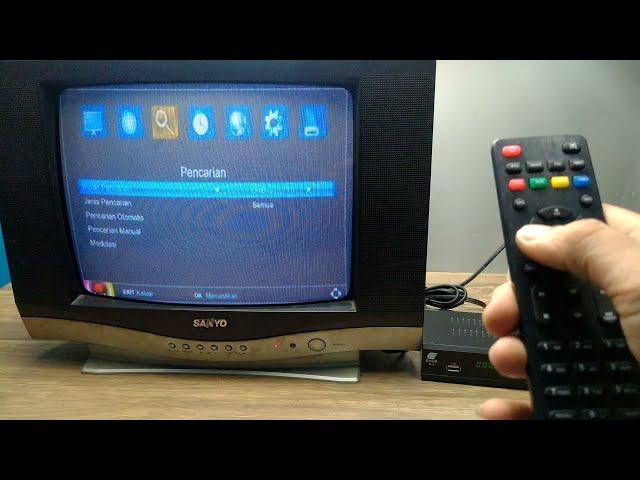 Tutorial lengkap Cara memasang SET TOP BOX di TV TABUNG | Cara program SET TOP BOX