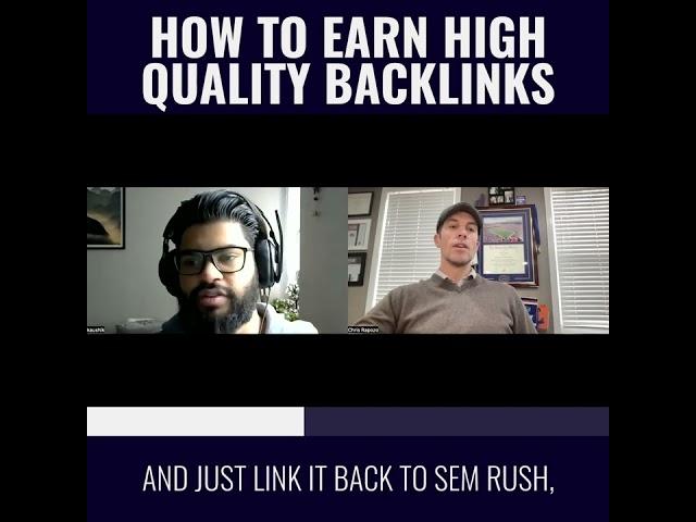 How to Earn High Quality Backlinks