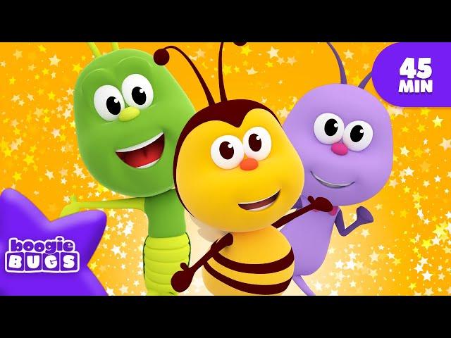 Road Trip Songs  Let's Go To The Beach | 45 min Boogie Bugs nursery rhymes