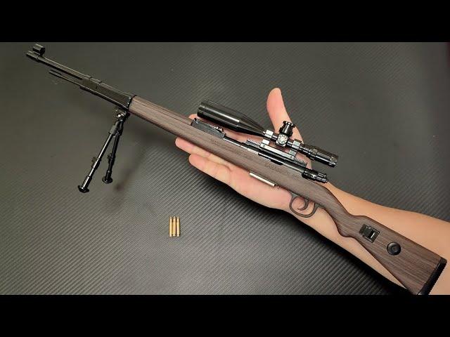 Mini Kar98k Shell Ejection Toy Gun Unboxing 2024 -  Alloy Model Sniper Rifle Gun