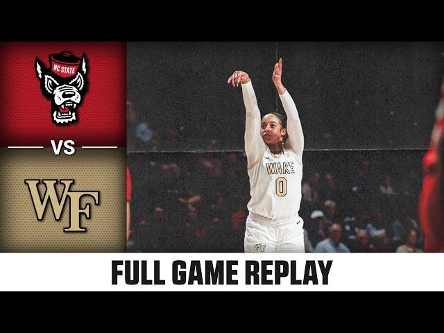 NC State vs. Wake Forest Full Game Replay | 2024-25 ACC Women's Basketball