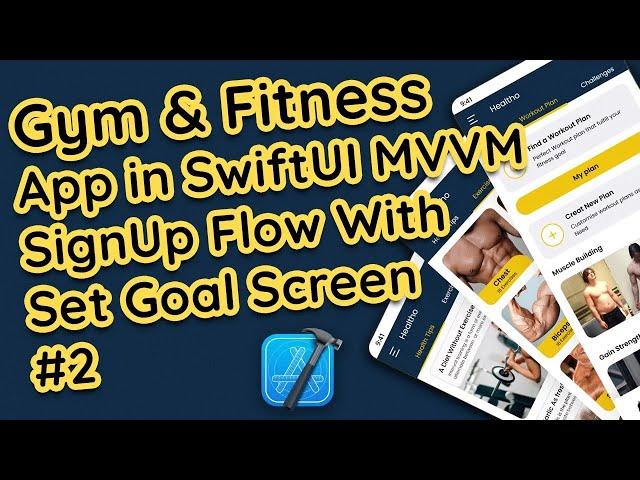 Self Trainer Gym and Fitness App Swift UI | Sign-Up Flow #2