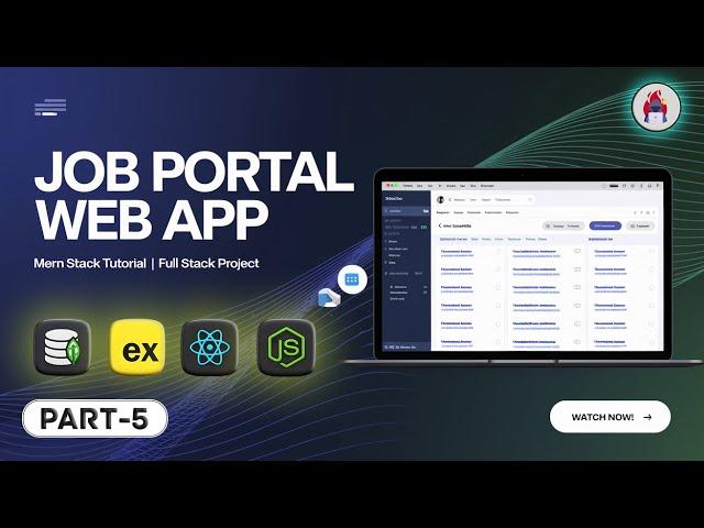 Build a FullStack Job Portal App with MERN Stack (MongoDB, Express, React Js, Node Js) || #Part 5