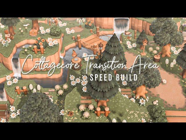 Terraforming and Decorating Transition Areas Speed Build! Animal Crossing New Horizons