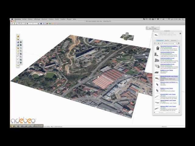 Tutoriel Sketchup - B1 - import des bâtiments Google Earth