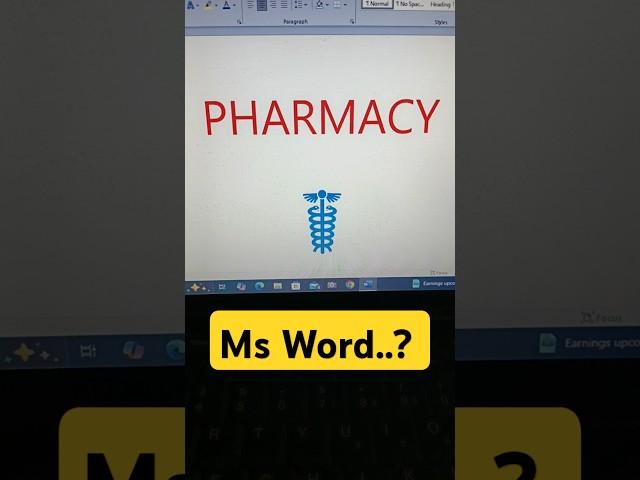 Pharmacy Symbol in ms Word #msword