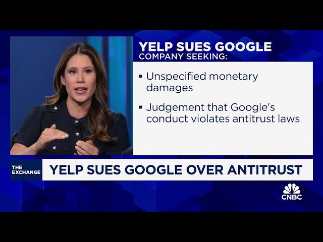 Yelp sues Google, alleging unfair advantage in search market