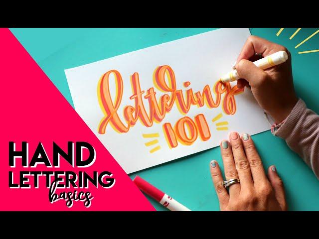 The basics to start hand lettering!