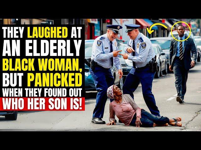 THEY LAUGHED AT AN ELDERLY BLACK WOMAN, BUT PANICKED WHEN THEY FOUND OUT WHO HER SON IS!