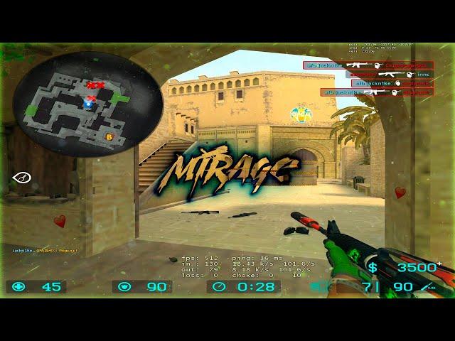 [ 🩸 ] MATCHMAKING | CLIENTMOD / CSS v34  de_mirage_csgo_v2 — [ 43 / 14 ]